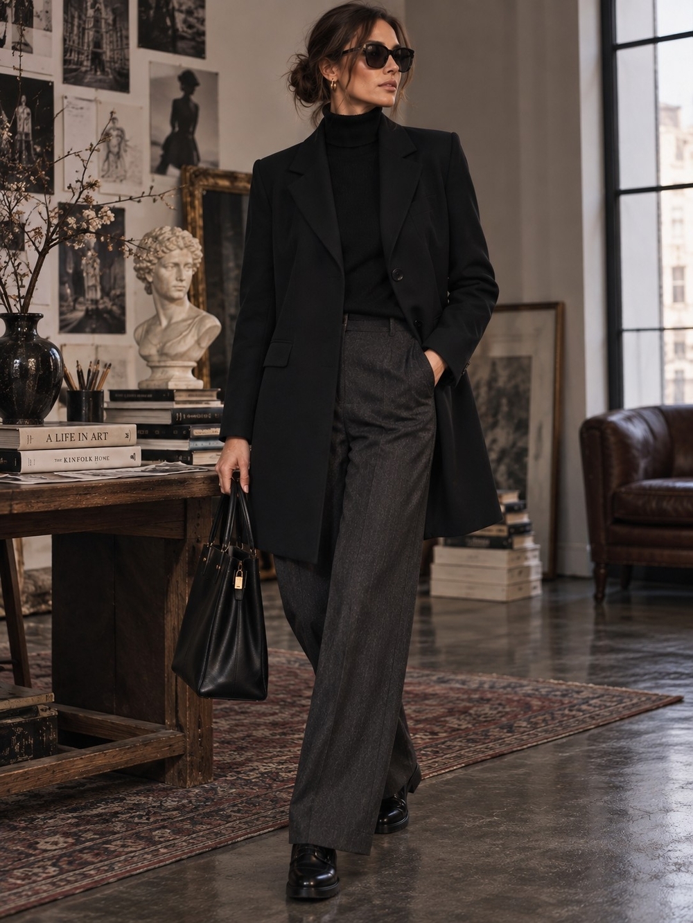 Uniform John Paul Richard Black Blazer OldMoney QuietLuxury Dark Academia Office
